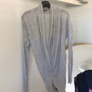 Gray cardigan